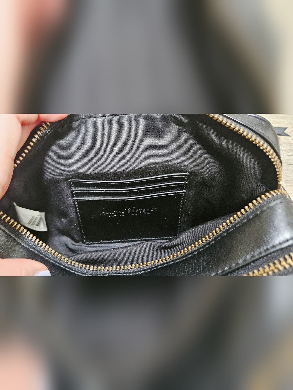 MARC JACOBS Quilted Softshot (Black/Gold) Camera Bag Charm Chain Crossbody Strap - Picture 11 of 16